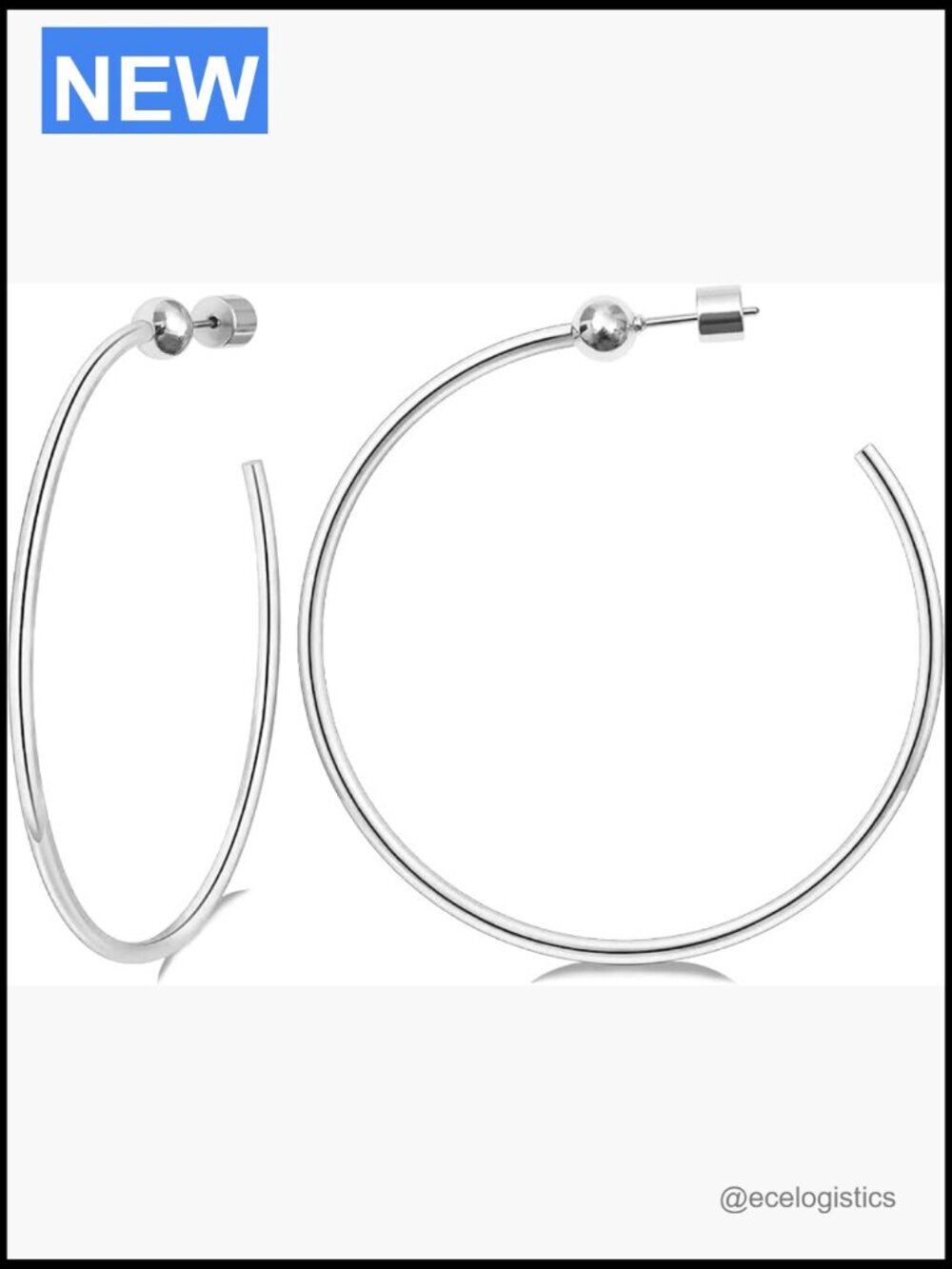 Large Gold Hoop Earrings 50-70mm Hypoallergenic Brass Hoops for Women
